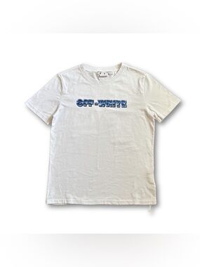 Off-White White Graphic Logo T-Shirt Mens Designer Streetwear Tee Size L